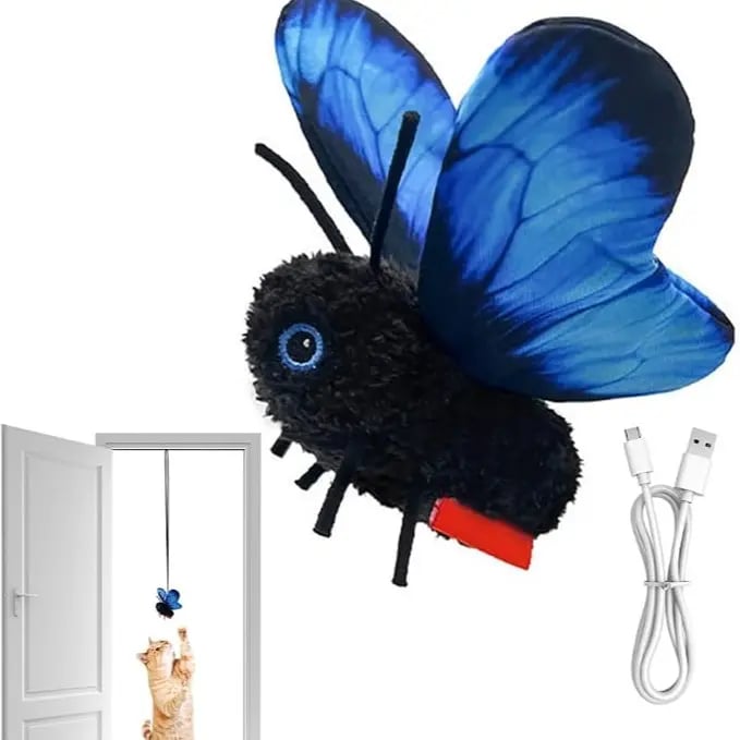 🦋 Fluttering Electric Butterfly Cat Toy | Interactive Moving Playmate for Indoor Kitties