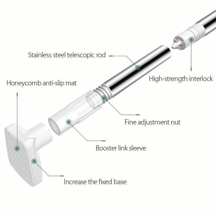 đ Drill-Free Adjustable Tension Rod â Expand Storage Without Wall Damage â¨