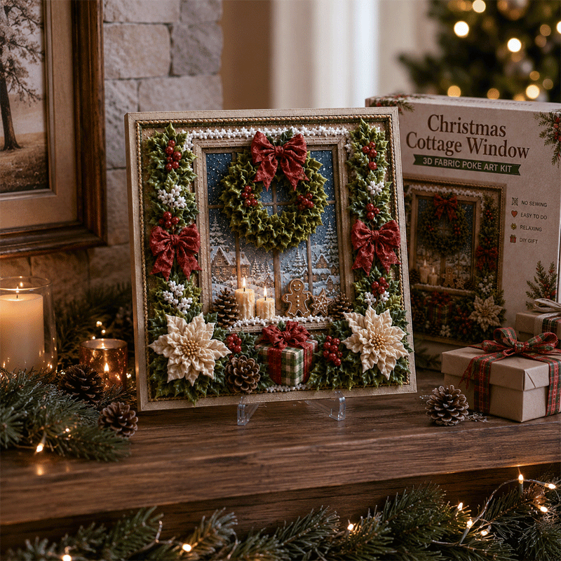 đ 3D-kerststof-poke-art-set