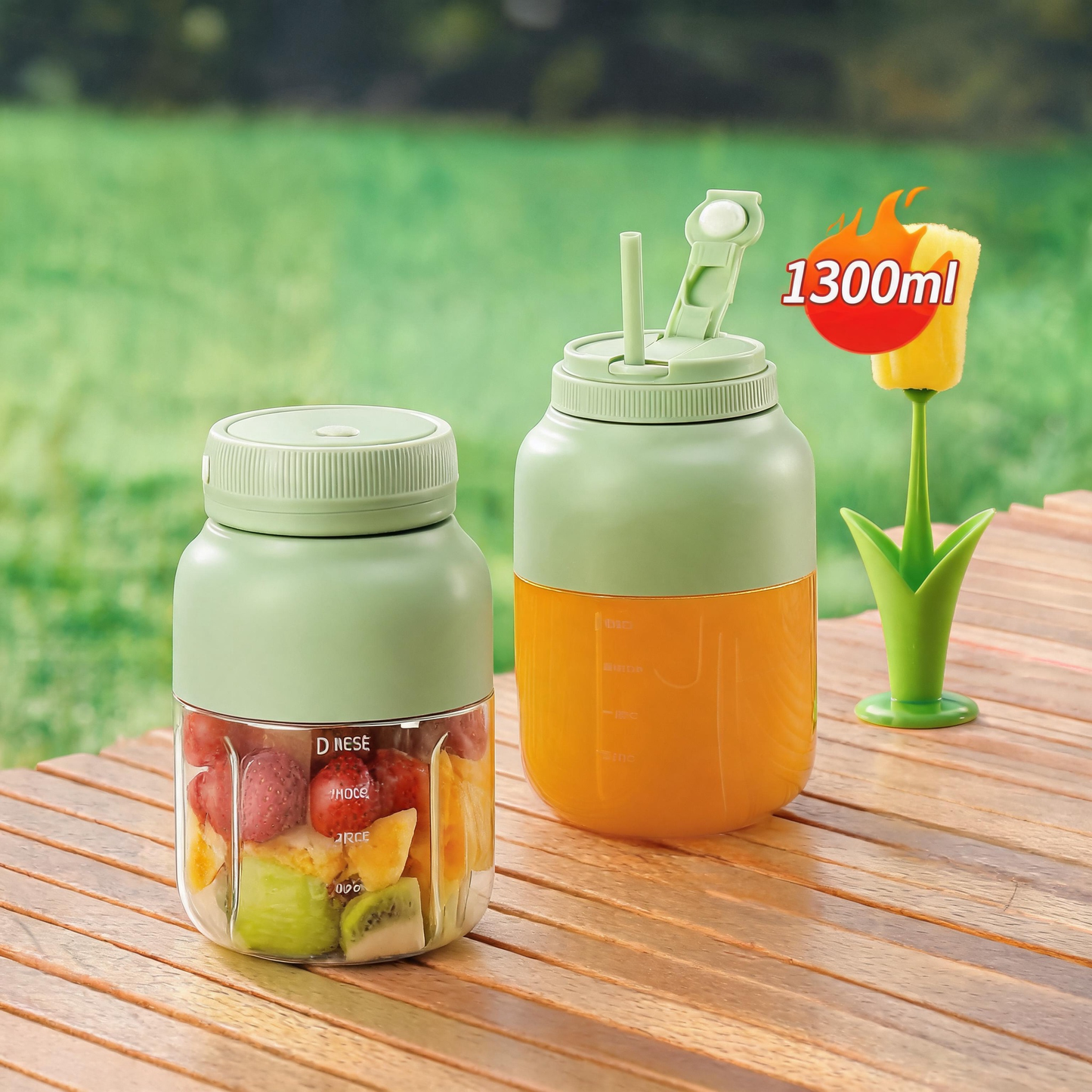 ⚠️ Dreading the post-juice cleanup? This cup rinses clean in 10 seconds. No scrubbing! 🚿