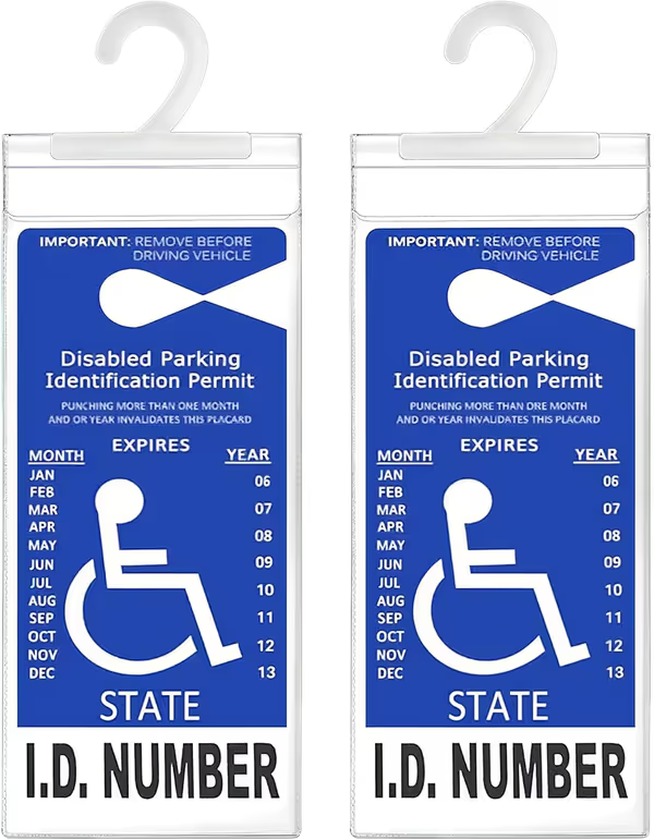 ðĨð Handicap Parking Placard Holder( 2 Pcak )