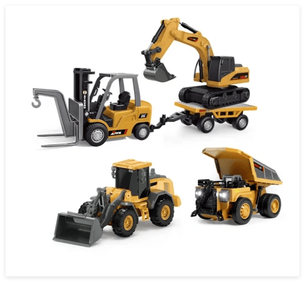 ⭐ 1:64 Premium Alloy Mini RC Construction Set