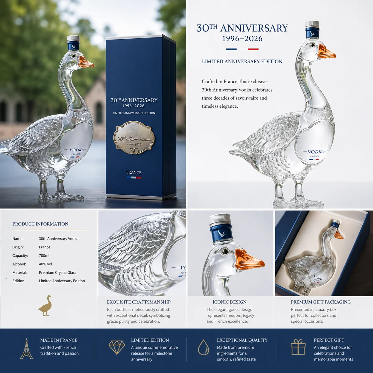 30th Anniversary Limited Edition Vodka Bottle
