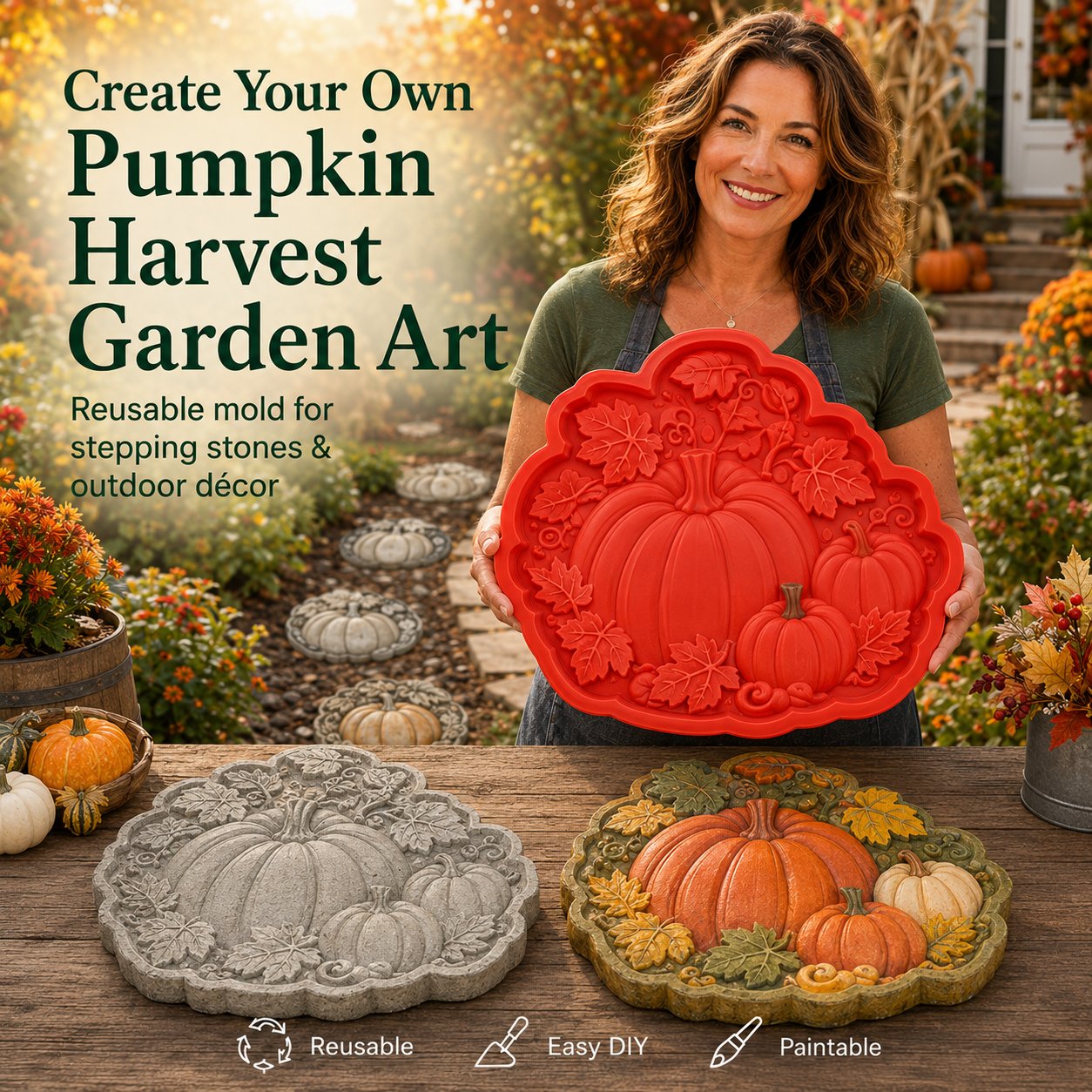 đĨ LAST DAY 49% OFF - đģ Reusable Garden Art Mold â Make Your Garden Truly One of a Kind