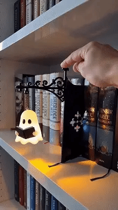 🔥 2026 Hot Sale | Ghost Bookshelf Lantern for Cozy Reading Corners 👻📚
