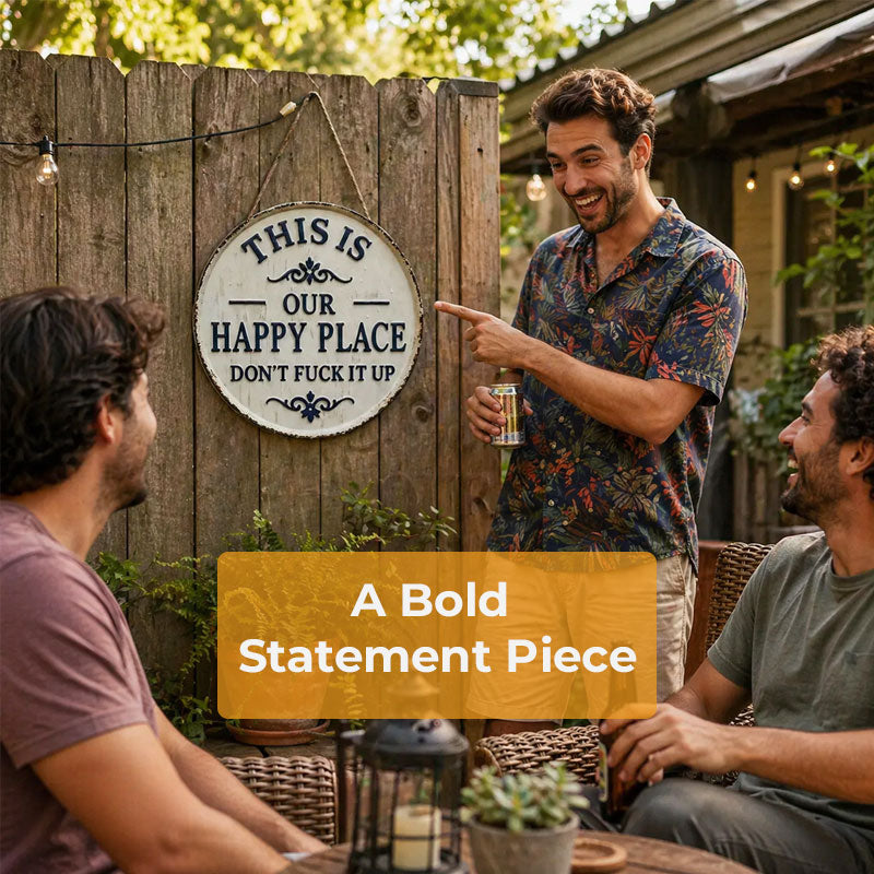 📢📢LAST DAY SALE 50% OFF✨This Is OUR Happy Place—Don't Fuck It Up (Metal Sign)