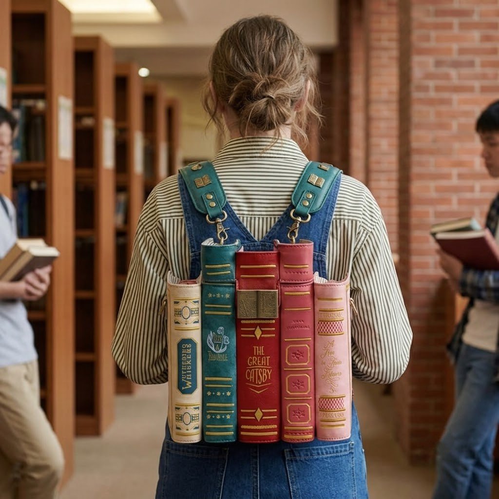 đĨ2026 HOT SALE 49% OFF đ Vintage Stacked Book Novelty Handbag
