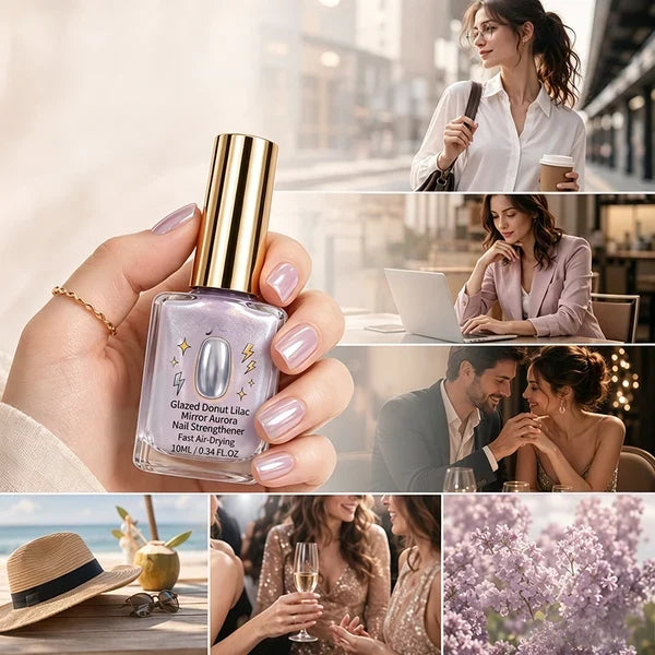 Lilac Glossy Mirror Nail Strengthener