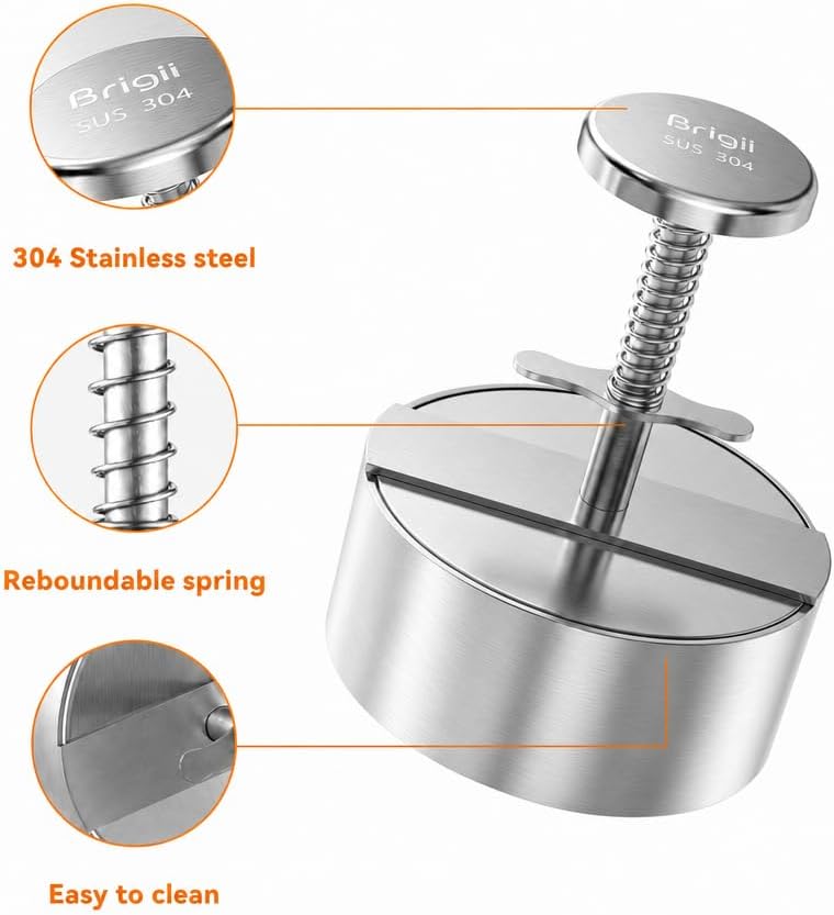 304 Stainless Steel Hamburger Press Patty Make