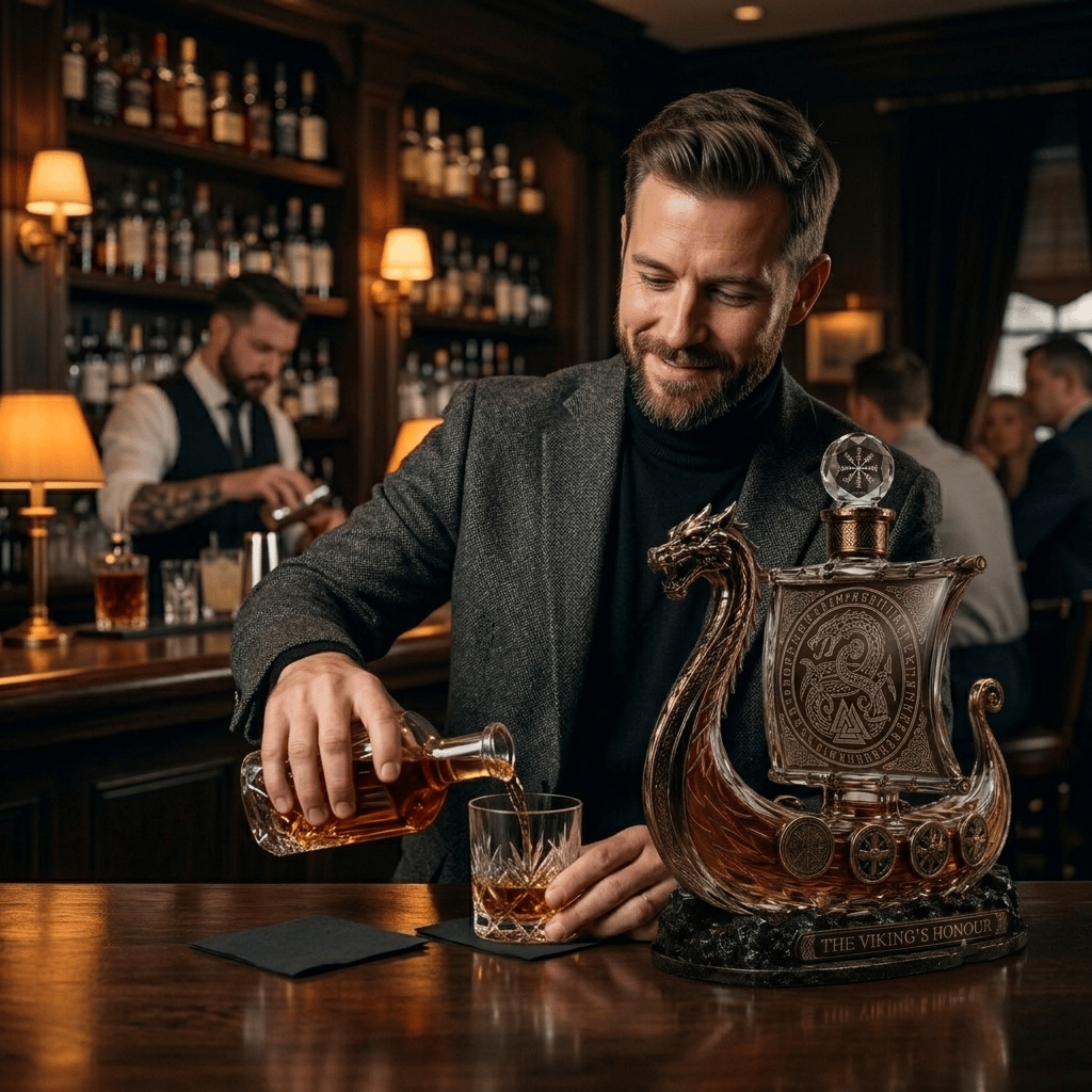 ๐ The Viking's Honour - Limited Edition Crystal Whiskey Decanter