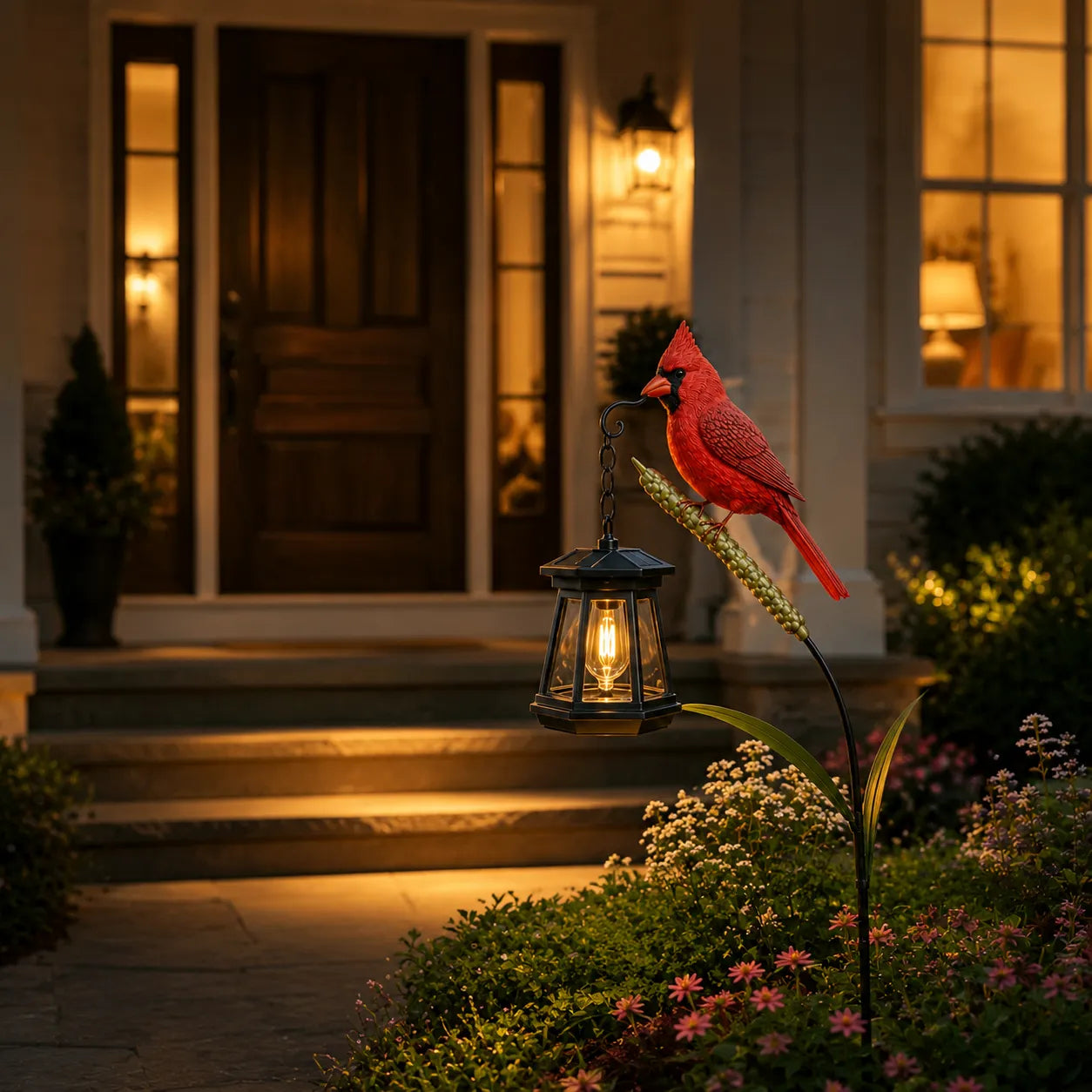 🔥 50% OFF – Cardinal Solar Garden Light 🐦✨ | Lifelike Outdoor Bird Decor