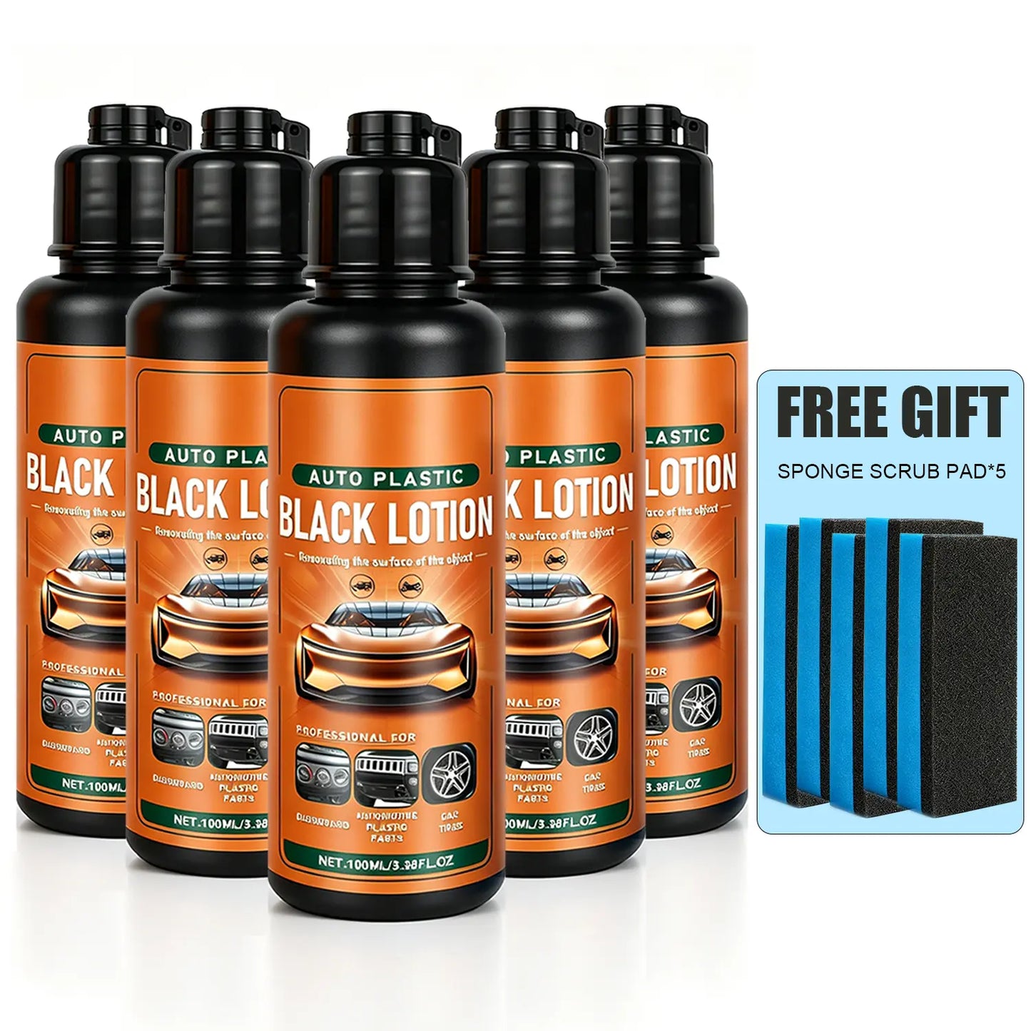 🚗 Car Plastic Restorer | Bring Faded Trim Back to Black