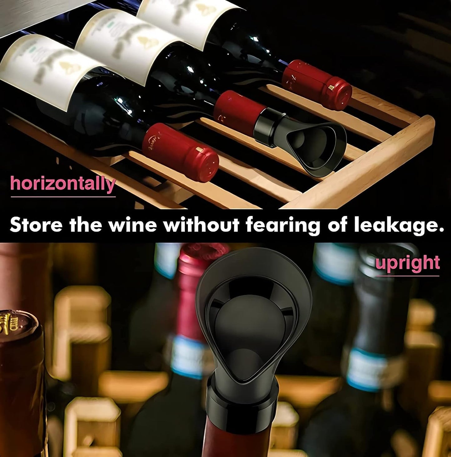 2 in 1 Wine Pourer Stoppers