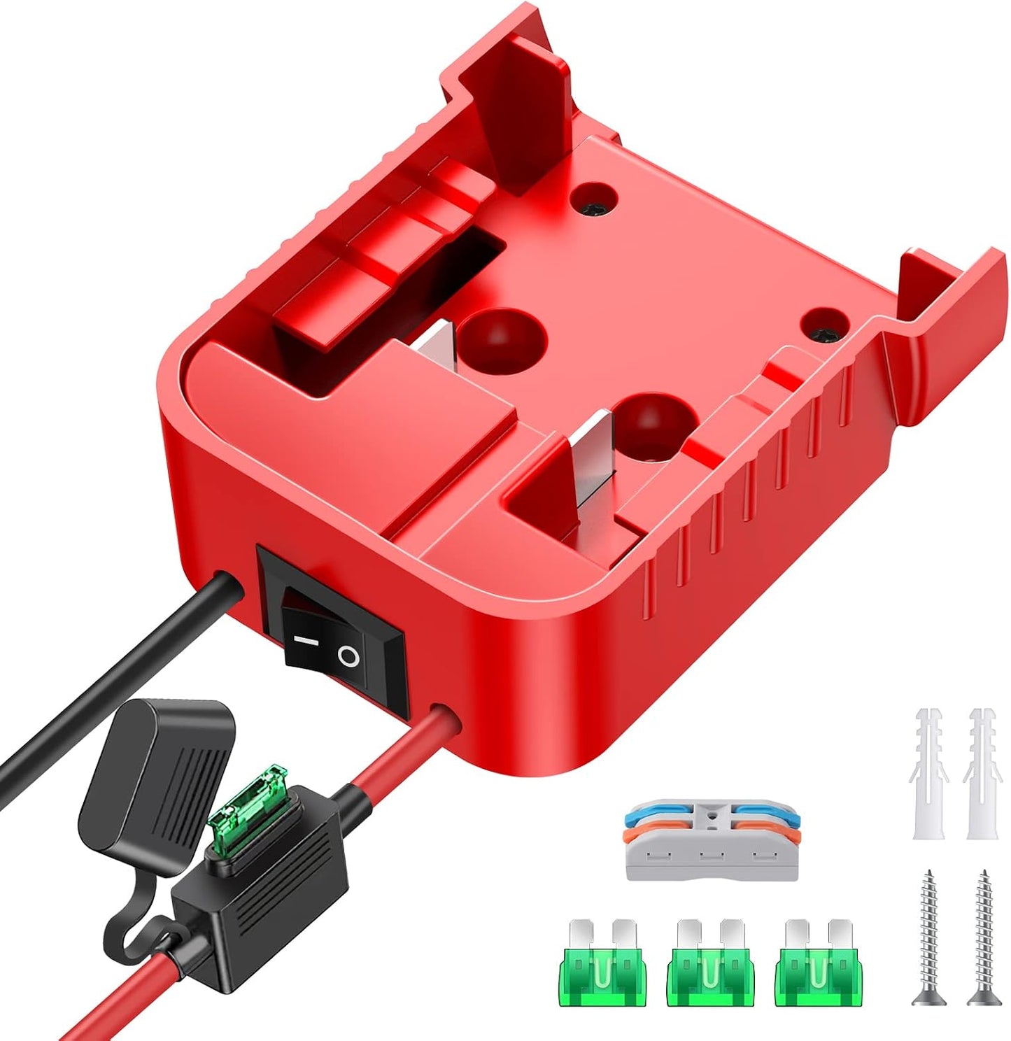 Power Wheels Adapter for Dewalt 20V Battery Adapter Power Wheels Battery Conversion Kit with Switch