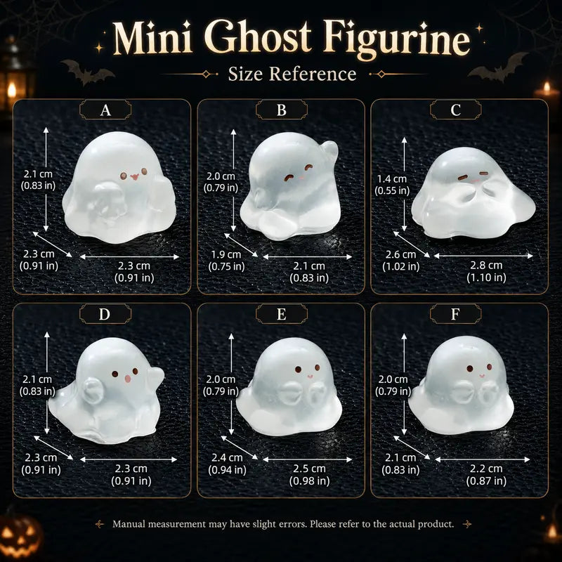 👻30 Pcs Mini Ghost Figurines | Spooky‑Cute Halloween Decor