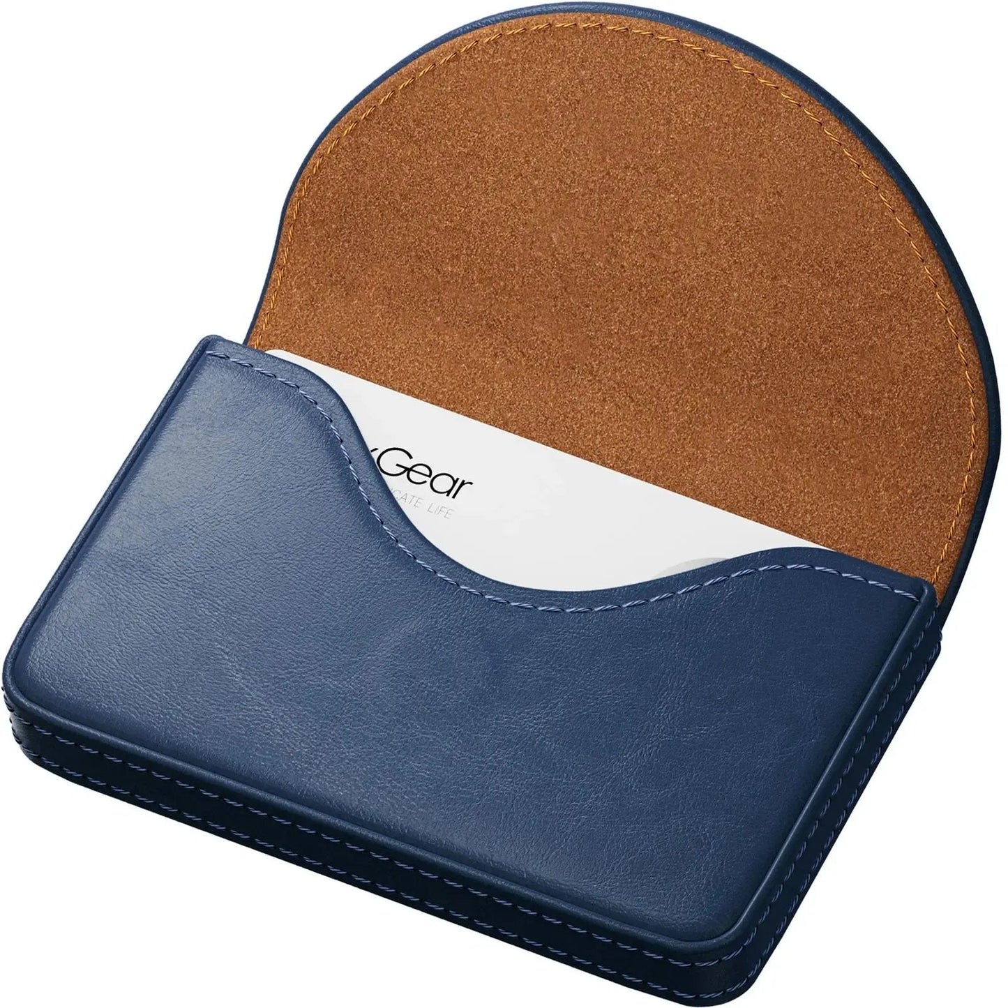 💼 PU Leather Business Card Holder – Slim Magnetic Name Card Case