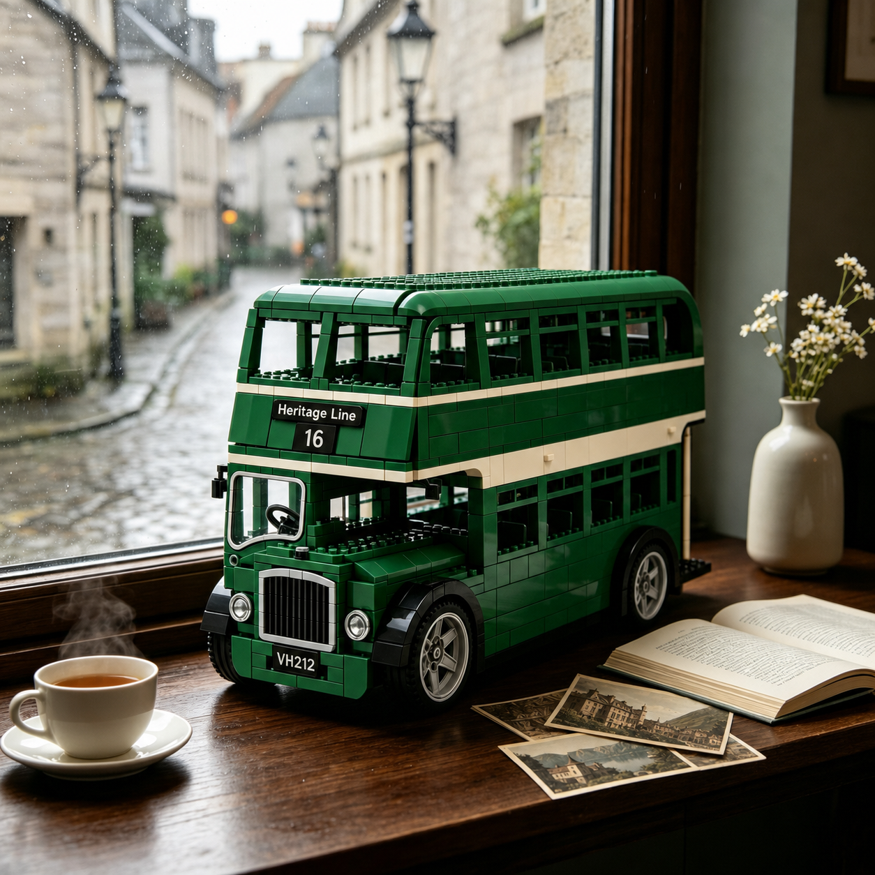 1960s Heritage Double-Decker Bus Building Set ๐