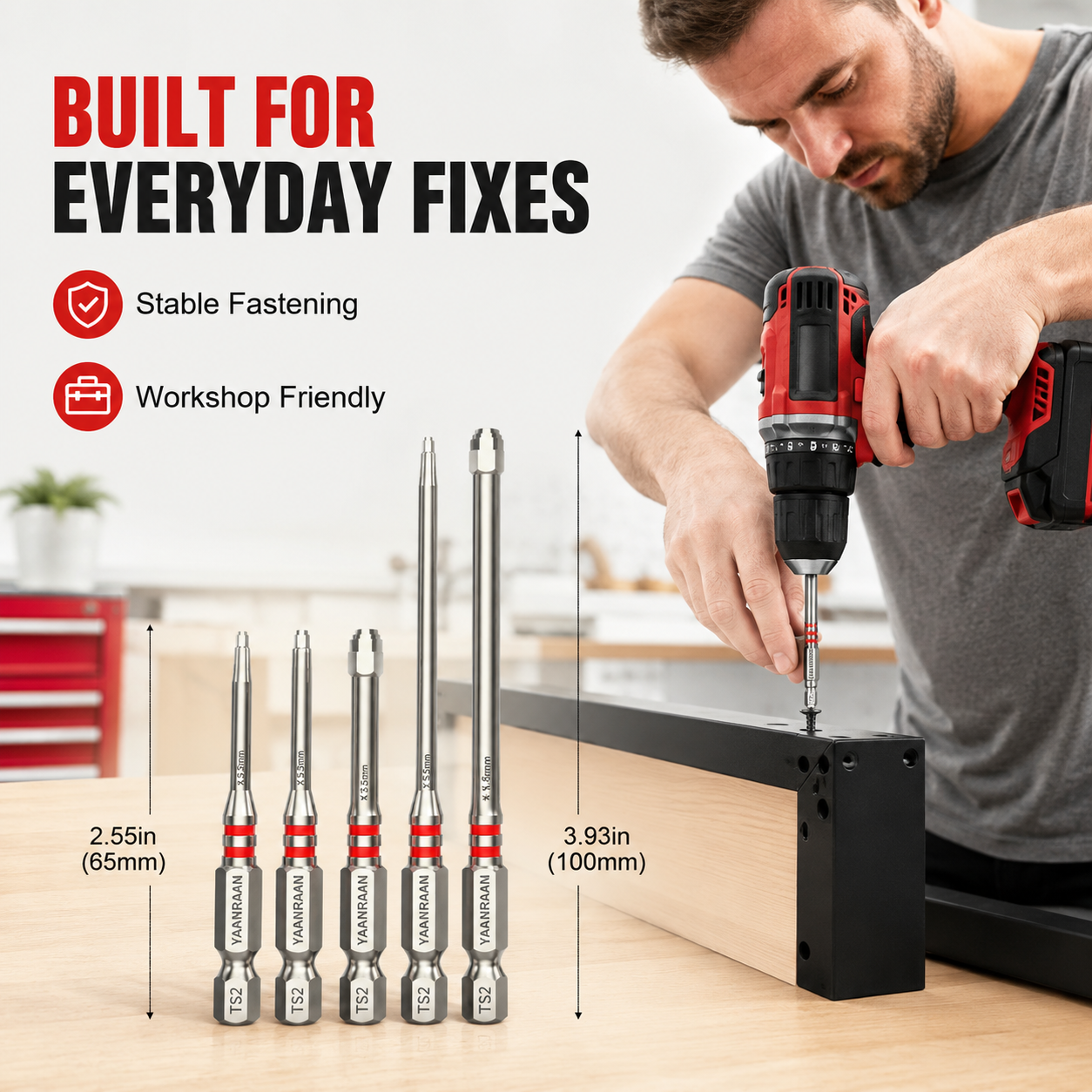 🔥6-Piece Screwdriver Bit Set: Featuring magnetic hexagonal shanks and a unique pagoda-shaped internal hex design