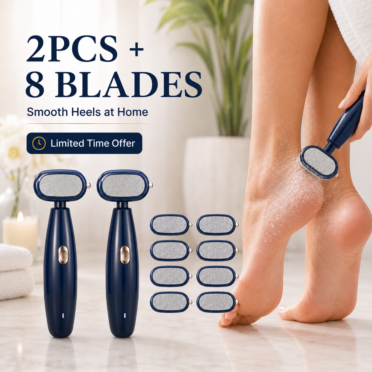 💥 BUY 1 GET 1 FREE✨ Replaceable Blade Foot Scraper