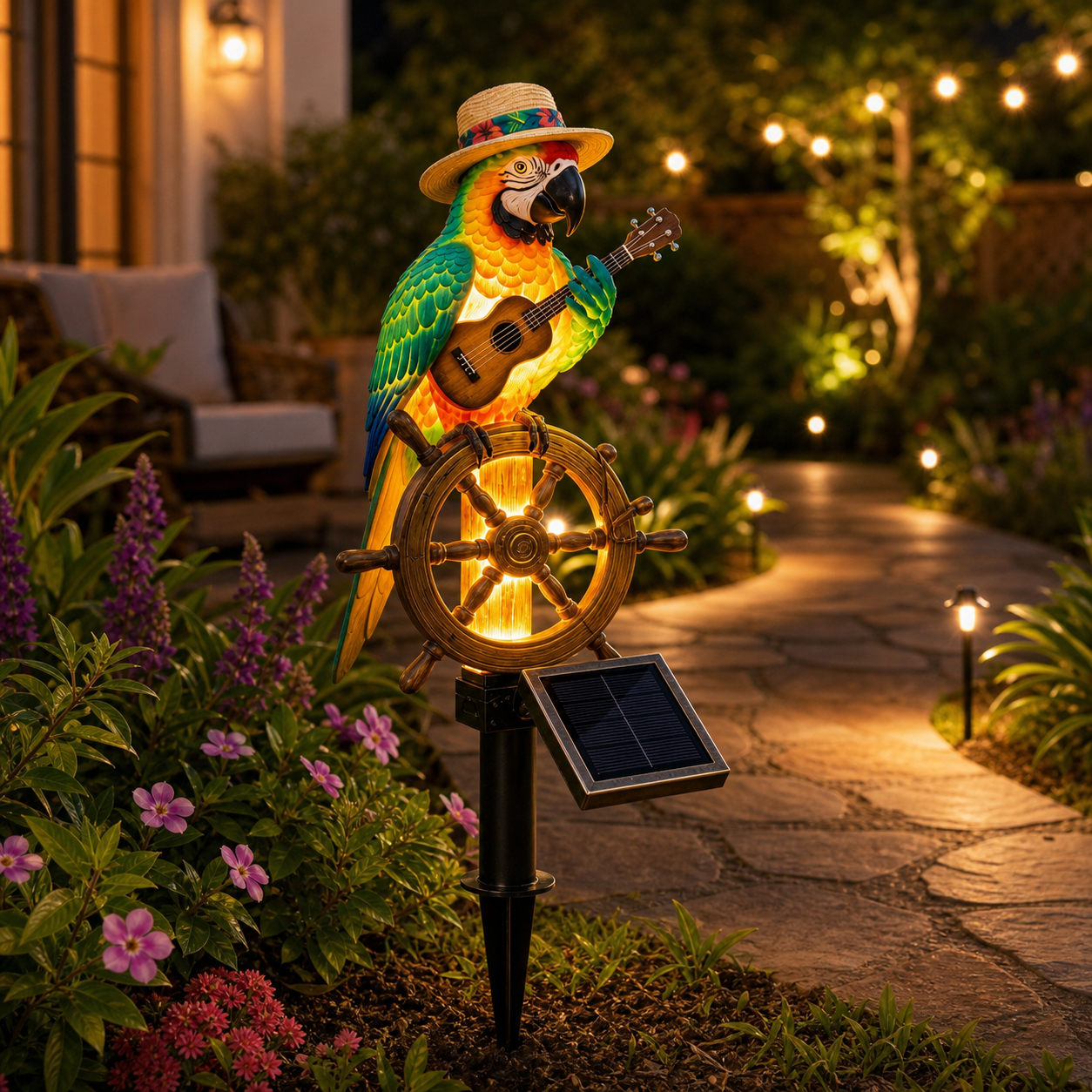 🔥Last Day 49% OFF🔥-🌴Powered Parrot Garden Light