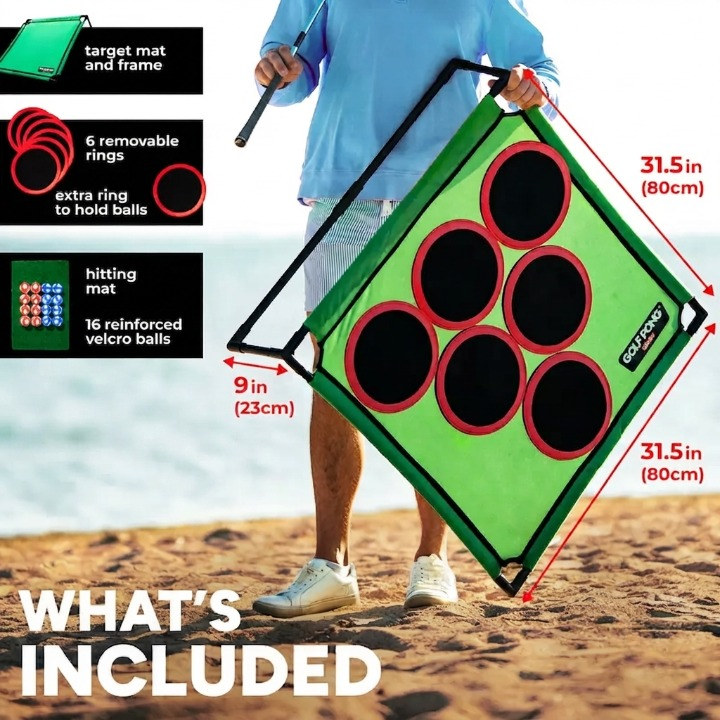 ⛳ Golf Pong Game Set – 20 Balls, Mat & Case, Indoor/Outdoor