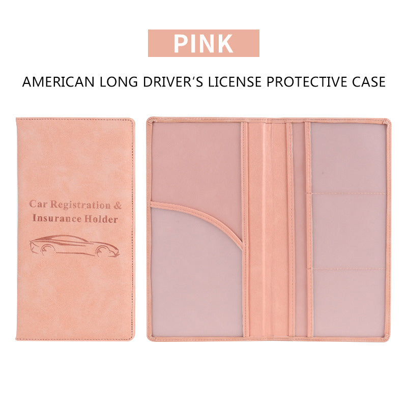 đ Car Registration & Insurance Document Holder | Premium PU Leather Organizer