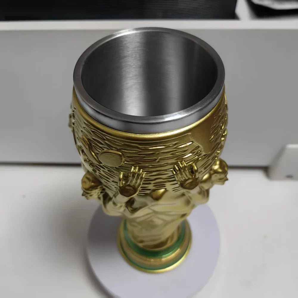 đâŊ A glass of beer for football fans - the 2026 championship trophy.