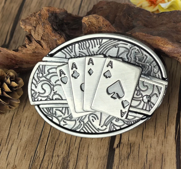 Western-style belt buckle multi-functional accessory