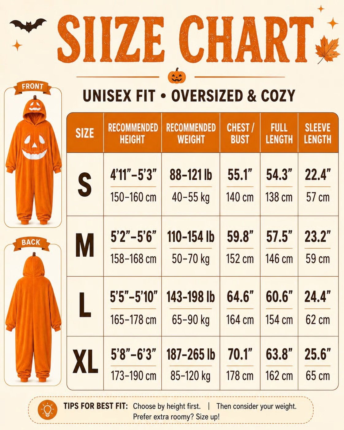 ๐ Cozy Pumpkin Onesie Pajamas โ Ultra-Soft, Warm & Halloween-Ready ๐ป๐งก