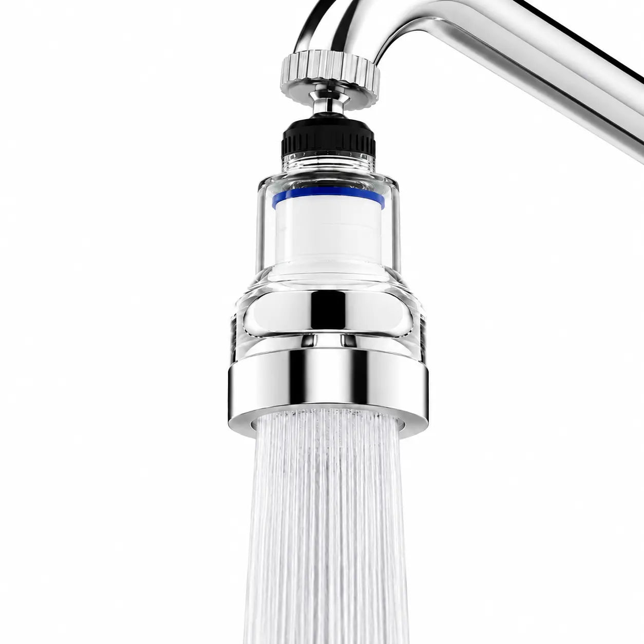 360° Rotating Faucet Aerator Filter, 6-Layer Filter with 3 Water Modes( Includes 10 Replacement Filters )