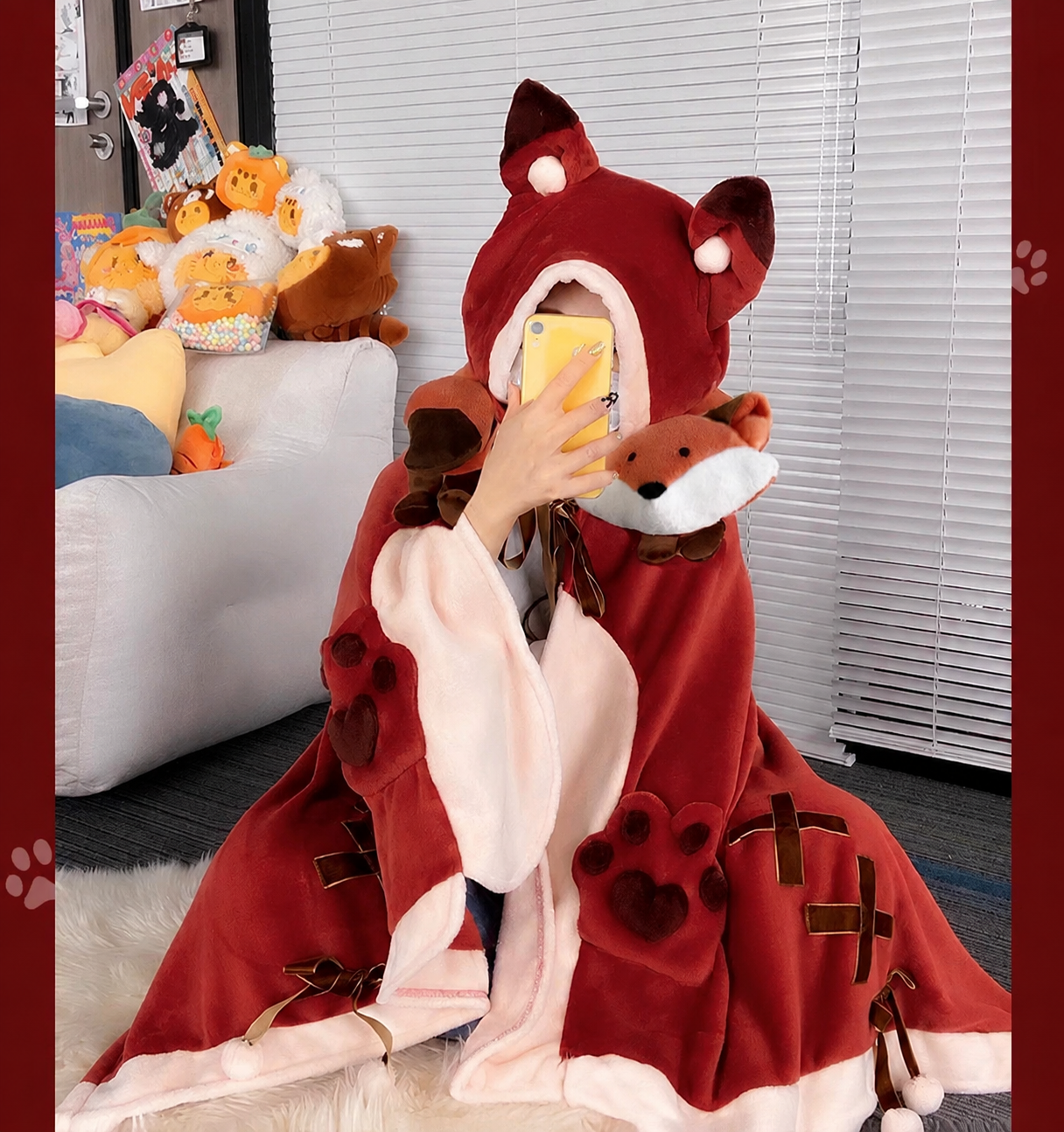 🎁【summerween】1pc Unisex Wearable Blanket Bat Hooded Cape
