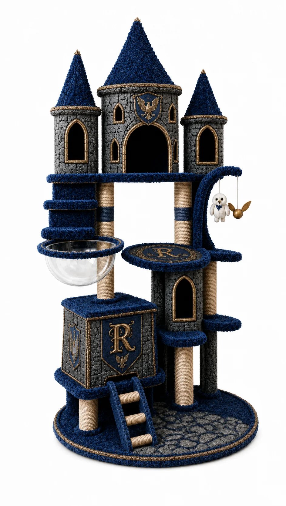 Magical Wizard Cat Tree & Condo (Wizarding School Edition)