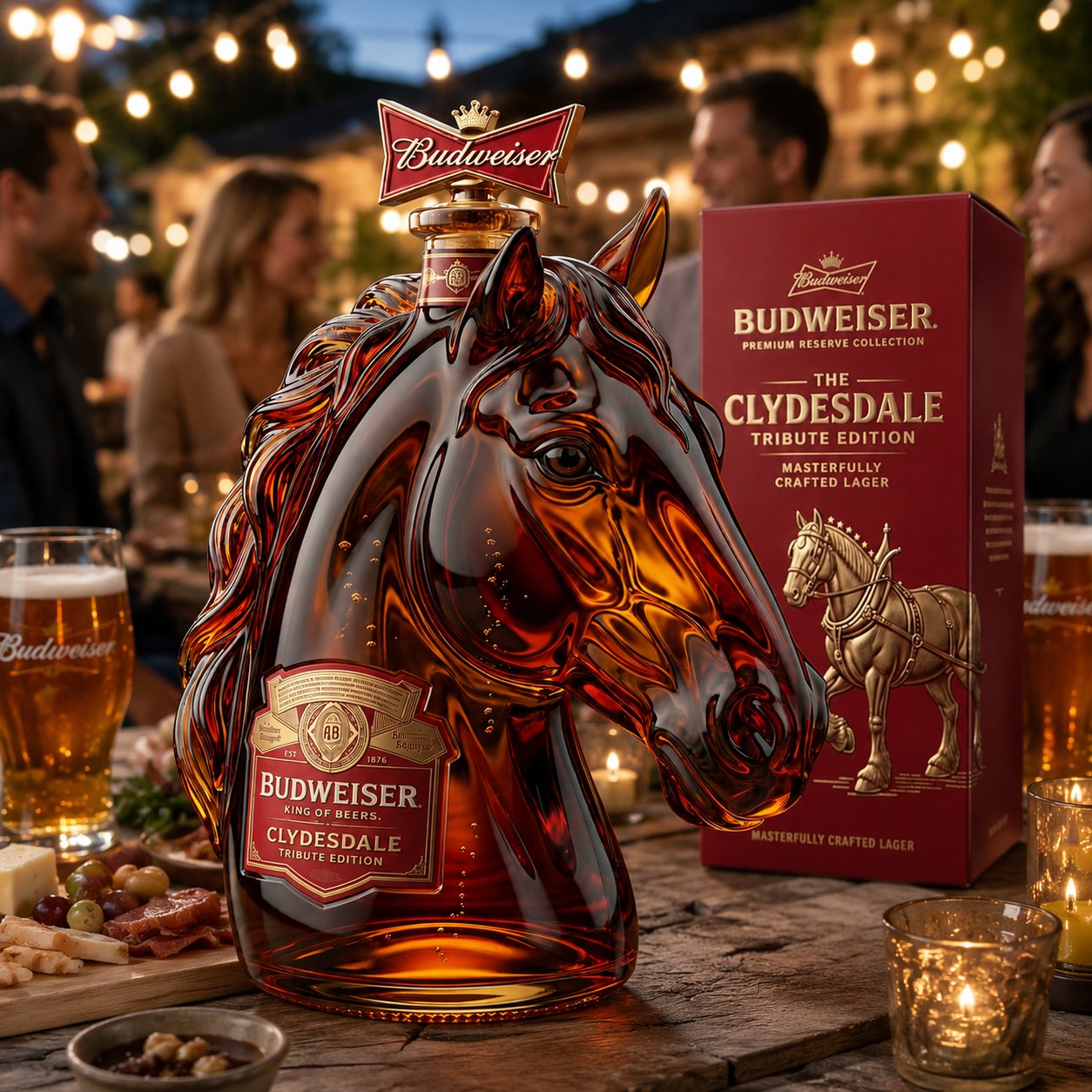 ⚡Hot Sales 49% OFF🔥Budweiser Clydesdale Tribute Edition Commemorative Art Bottle