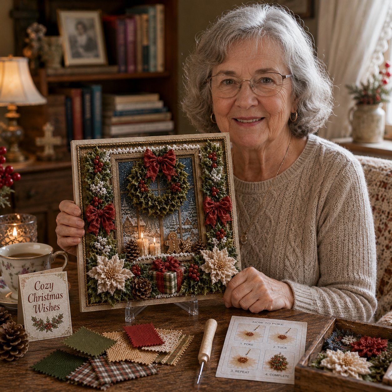 🎄🧵 Create Plush 3D Christmas Fabric Art | No-Needle Craft Kit