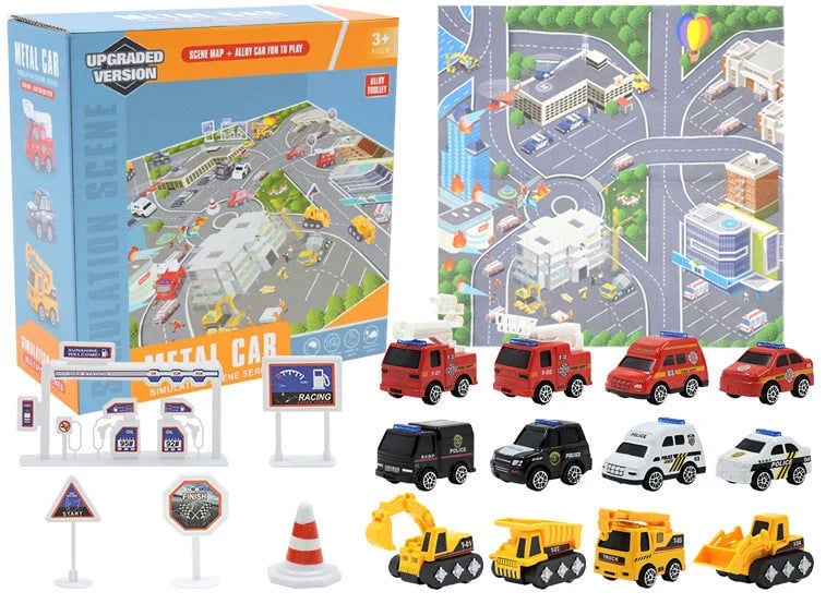 🔥Limited Time Promotion 49% OFF!!!🚗Kids Advent Calendar for Boys: Alloy Construction Engineering Vehicle Toy Sets