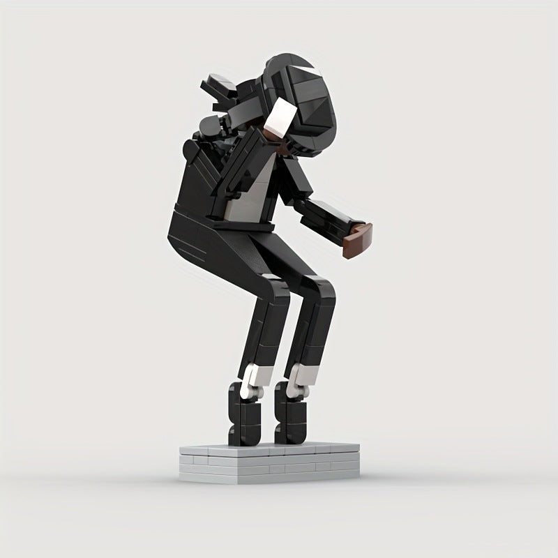 Building Block Toy for Assembling M.J., Classic Dance Pose Figure, Tribute to a Legendary Icon, Gift for M.J. Fans
