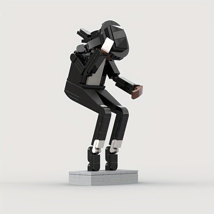 Building Block Toy for Assembling M.J., Classic Dance Pose Figure, Tribute to a Legendary Icon, Gift for M.J. Fans
