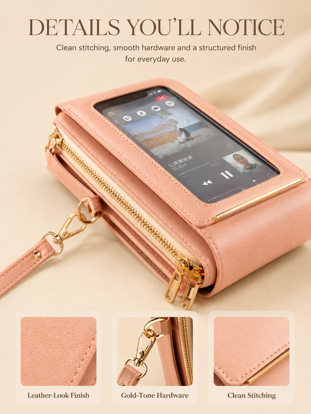 🎁Women's Touch Screen Mobile Phone Messenger bag🤩