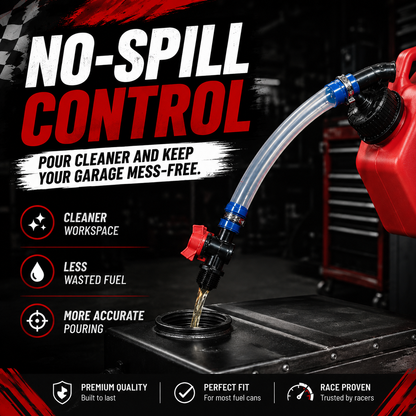 ⛽ Racing Fuel Can Upgrade Kit – No Spill Fuel Jug Nozzle Kit