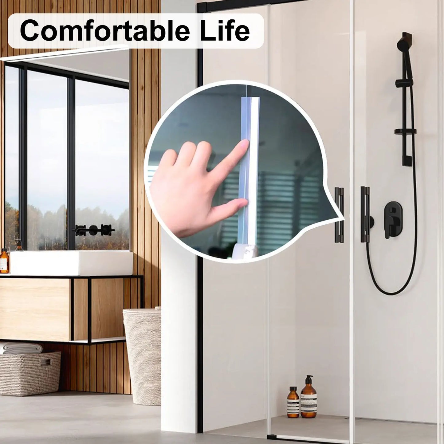 Door Weather Stripping, Self-Adhesive Draft Stopper Seal for Doors & Windows