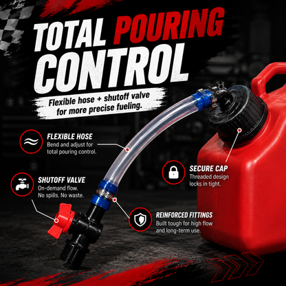 ⛽ Racing Fuel Can Upgrade Kit – No Spill Fuel Jug Nozzle Kit