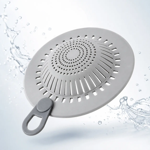 Silicone Hair Catcher Drain Cover – Flexible Shower & Sink Strainer