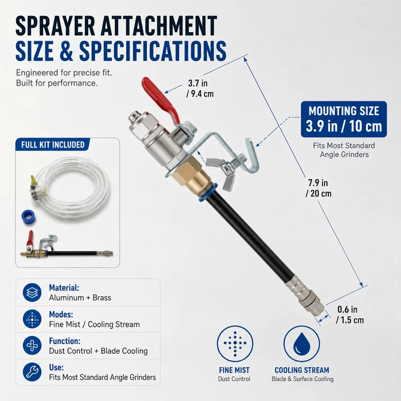 Angle Grinder Dust Remover Water Sprayer
