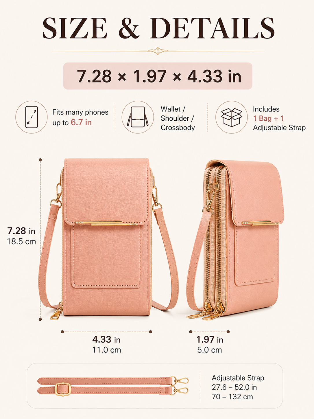 🎁Women's Touch Screen Mobile Phone Messenger bag🤩