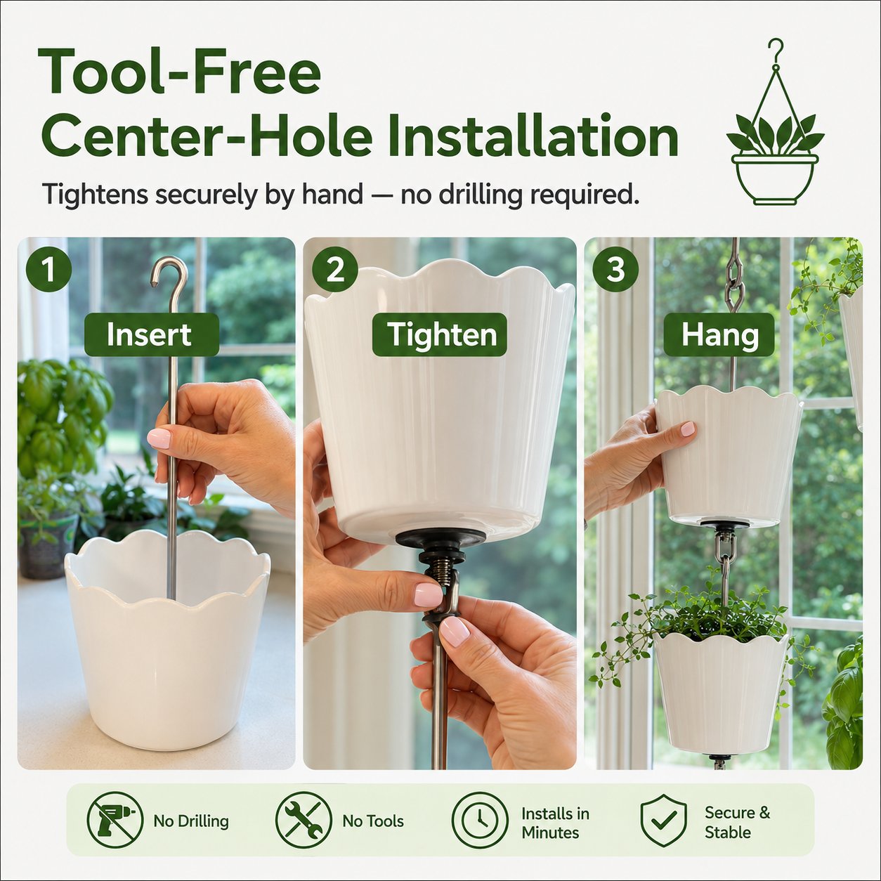 🔥Limited Time 50% Off✨Vertical Hanging Pot Kit
