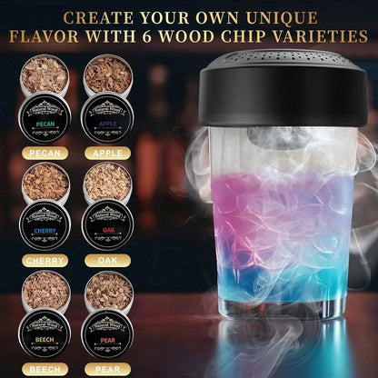 🌟2026 New Electric Whiskey Smoker Kit with 6 Wood Chips
