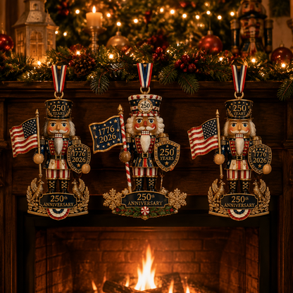 🇺🇸🎄America 250th Anniversary Nutcracker Christmas Ornament Collection