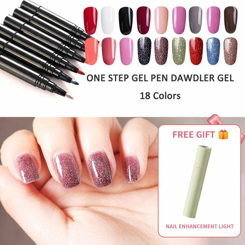 💅 Tijdelijke actie: 1+1 gratis✨ One Step Nagelgel Pen 🎨 Gratis draagbare mini UV-nagellamp 💡