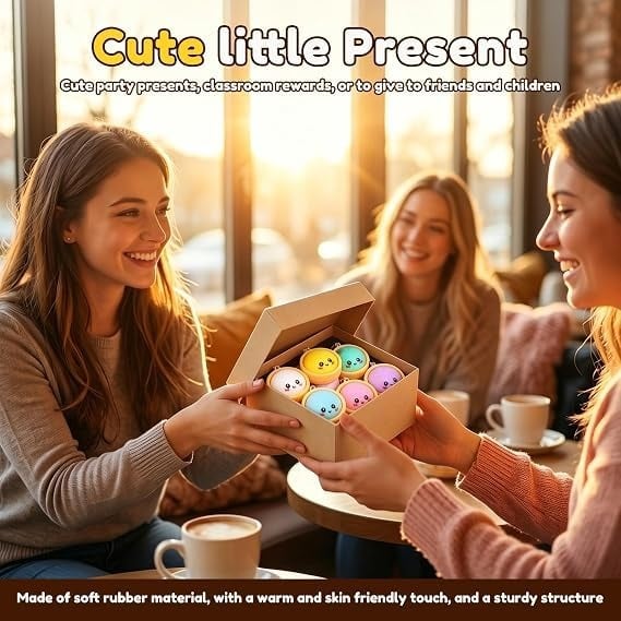 2026 Hot Sale🎀 Cute Dumpling Pressable Fidget Keychain – Adorable Stress Relief Charm