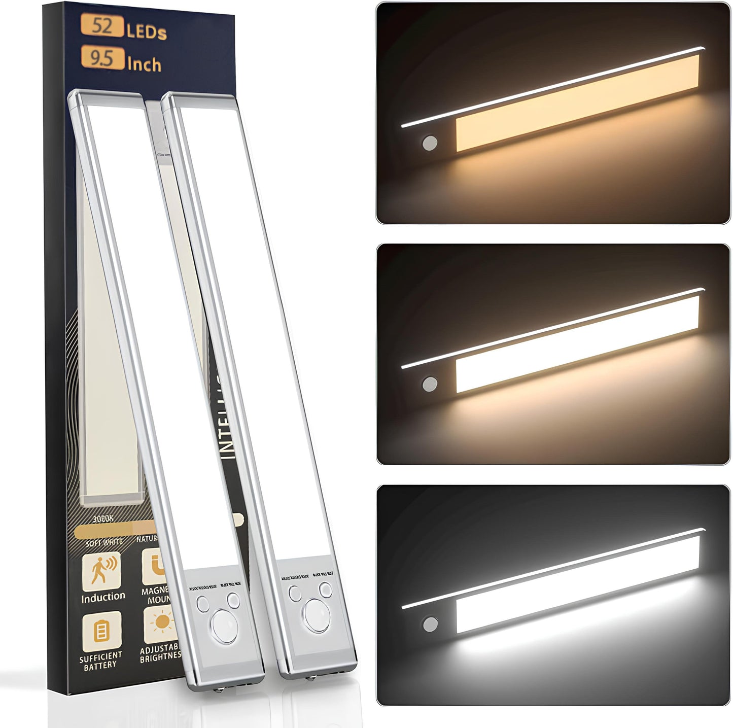 ✨🔥Flash Sale✨🔥 | 🔥3-Color Lighting Punch-free Smart Sensor Magnetic Rechargeable LED Lights💡